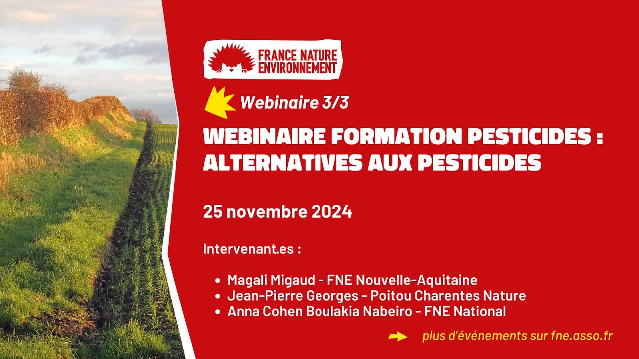 Alternatives aux pesticides - 25/11/2024 - Webinaire 3/3