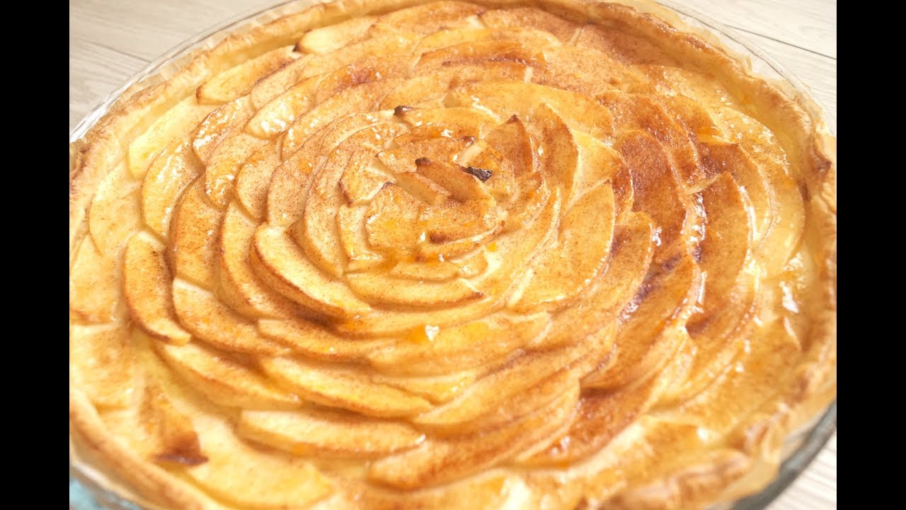 Tarte aux pommes base crème patissière