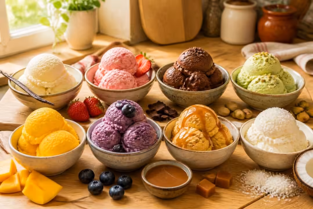 découvrez 8 recettes simples pour réaliser une glace maison sans sorbetière, faciles à préparer et délicieusement rafraîchissantes.