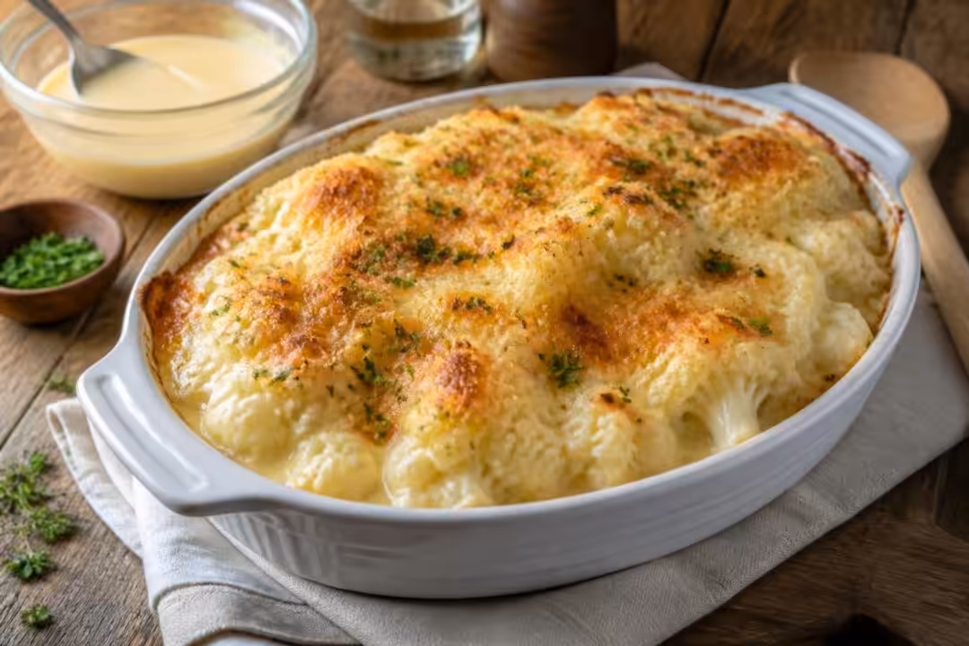 découvrez notre recette facile et rapide pour préparer un gratin de chou-fleur maison délicieux et savoureux, idéal pour un repas réconfortant en famille.