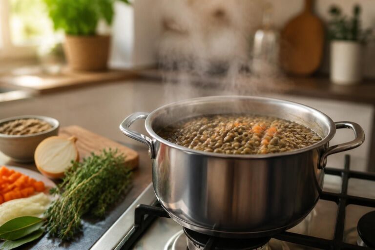 découvrez la cuisson express des lentilles vertes pour un plat savoureux et rapide à préparer. astuces et conseils pour des lentilles fondantes et délicieuses en un rien de temps.