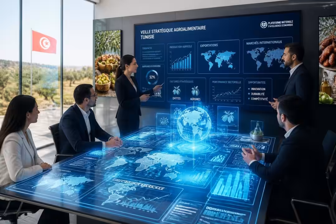 découvrez la nouvelle plateforme tunisienne de veille stratégique, une innovation destinée à dynamiser l'industrie agroalimentaire en optimisant la surveillance des tendances et la prise de décision.