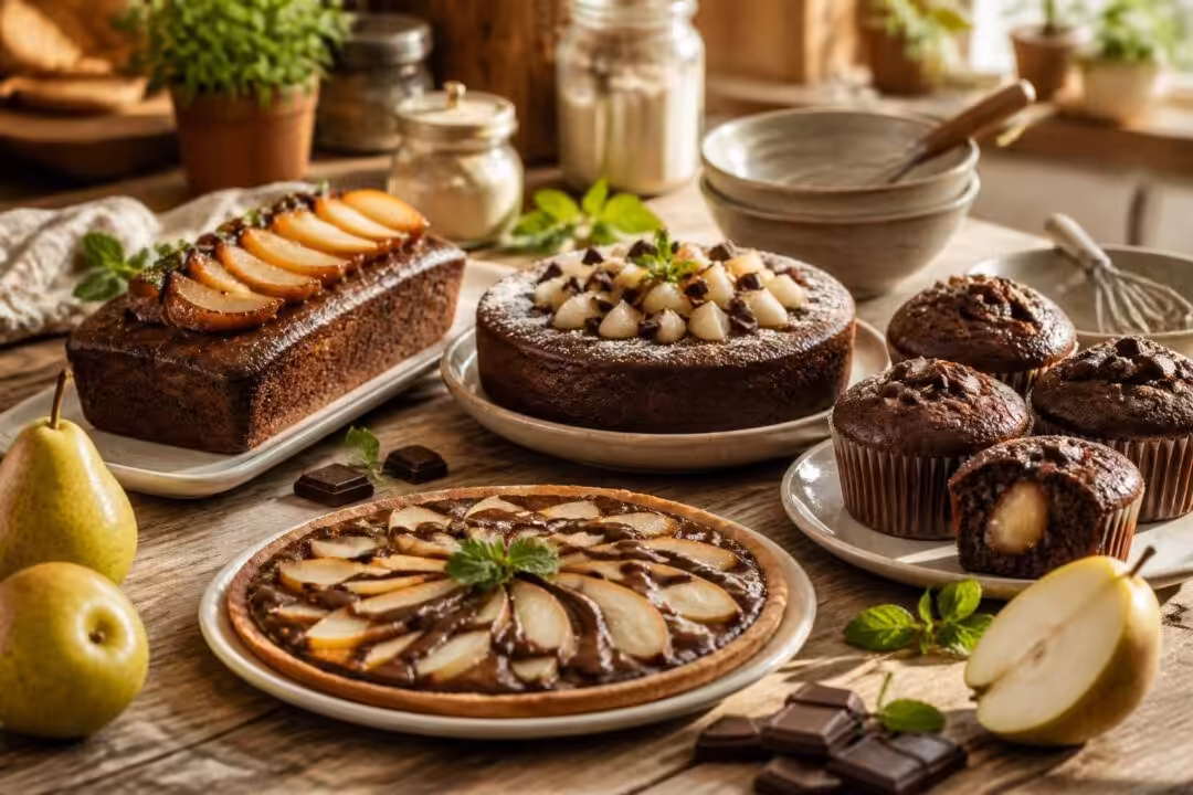 découvrez 4 recettes gourmandes de gâteau poire-chocolat pour régaler vos papilles avec des saveurs fruitées et chocolatées irrésistibles.