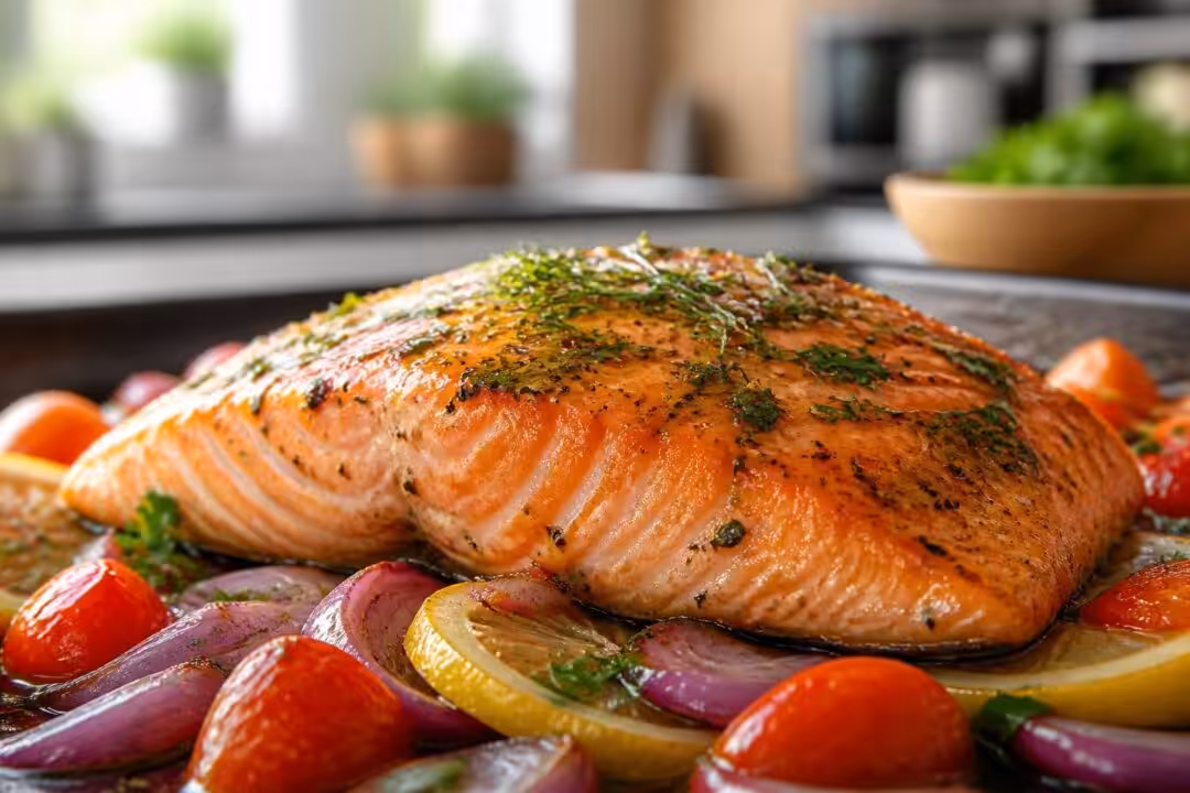découvrez notre marinade express qui sublime le saumon cuit au four, pour un plat savoureux et rapide à préparer.